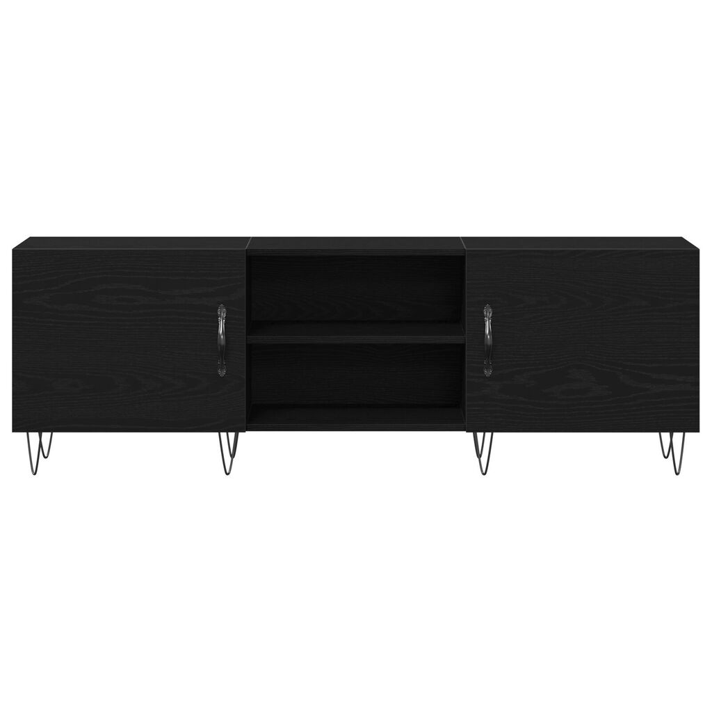 vidaXL Μονάδα τηλεόρασης Μαύρο Δρυς 150x30x50 εκ Επεξεργασμένο ξύλο
