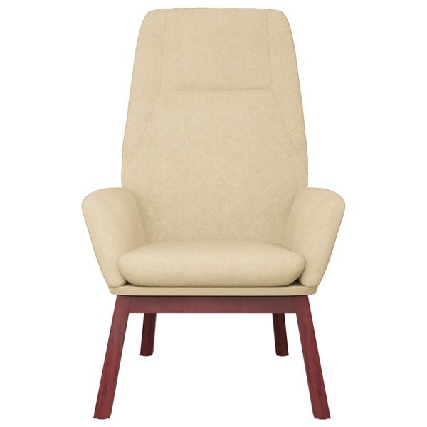 vidaXL Πολυθρόνα Relax Κρεμ Υφασμάτινη