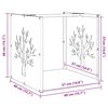 vidaXL Ράφι Καυσόξυλων Μαύρο 40x40x40 εκ. Χάλυβας ψυχρής έλασης