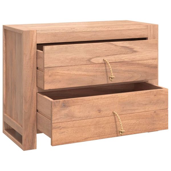 vidaXL Συρταριέρα 80 x 35 x 60 εκ. από Μασίφ Ξύλο teak