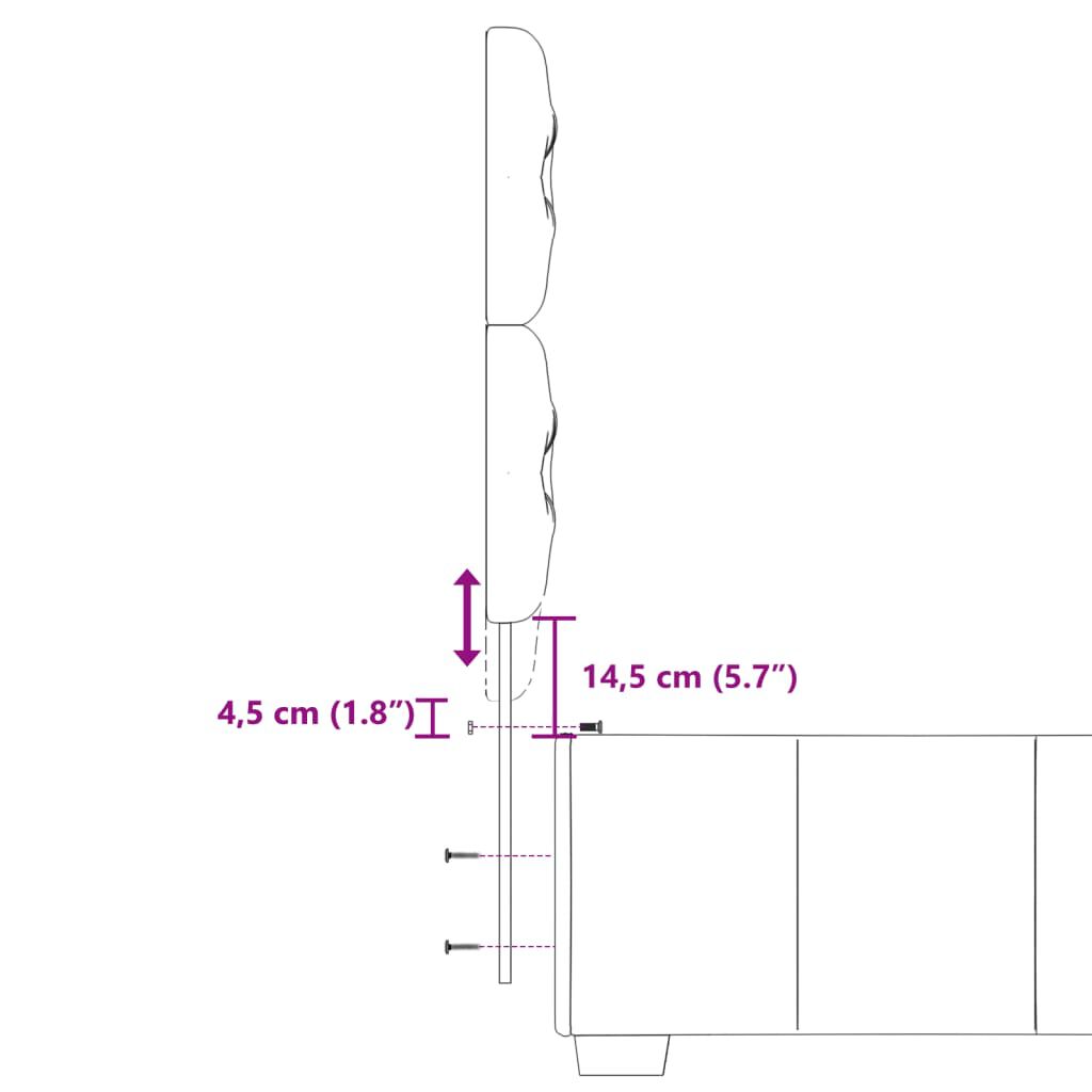 vidaXL Κρεβάτι Boxspring με Στρώμα Κρεμ 80 x 200 εκ. Υφασμάτινο