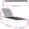vidaXL Ξαπλώστρα Ανθρακί 186 x 60 x 29 από Πολυπροπυλένιο