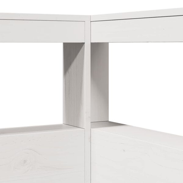 vidaXL Κρεβάτι Βιβλιοθήκη Χωρίς Στρώμα 120x190 εκ Μασίφ Ξύλο Πεύκου