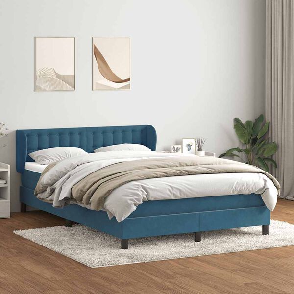 vidaXL &Kappa;&rho;&epsilon;&beta;ά&tau;&iota; Boxspring &mu;&epsilon; &Sigma;&tau;&rho;ώ&mu;&alpha; &Sigma;&kappa;&omicron;ύ&rho;&omicron; &Mu;&pi;&lambda;&epsilon; 140x210 &epsilon;&kappa;. &Beta;&epsilon;&lambda;&omicron;ύ&delta;&iota;&nu;&omicron;