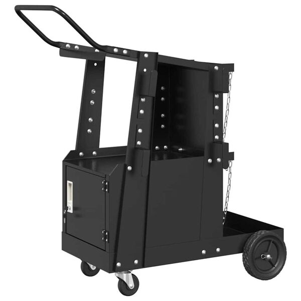 vidaXL Καρότσι συγκόλλησης Μαύρο 90 x 46 x 96 εκ Ατσάλι