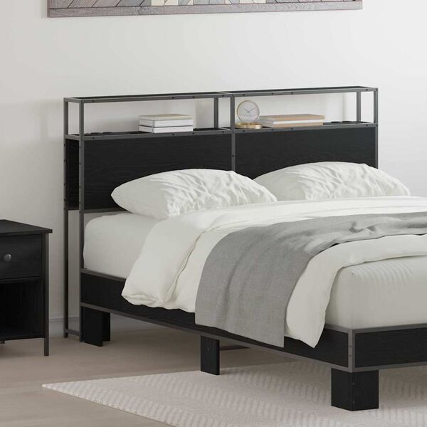 vidaXL &Kappa;&epsilon;&phi;&alpha;&lambda;ά&rho;&iota; &Alpha;&pi;&omicron;&theta;ή&kappa;&eta;&sigmaf; &mu;&epsilon; &rho;ά&phi;&iota; &Mu;&alpha;ύ&rho;&eta; &delta;&rho;&upsilon;&sigmaf; 150 cm &Epsilon;&pi;&epsilon;&xi;&epsilon;&rho;&gamma;&alpha;&sigma;&mu;έ&nu;&omicron; &xi;ύ&lambda;&omicron;