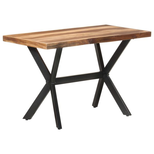 vidaXL Τραπεζαρία 120 x 60 x 75 εκ. Μασίφ Ξύλο & Μελί Φινίρισμα