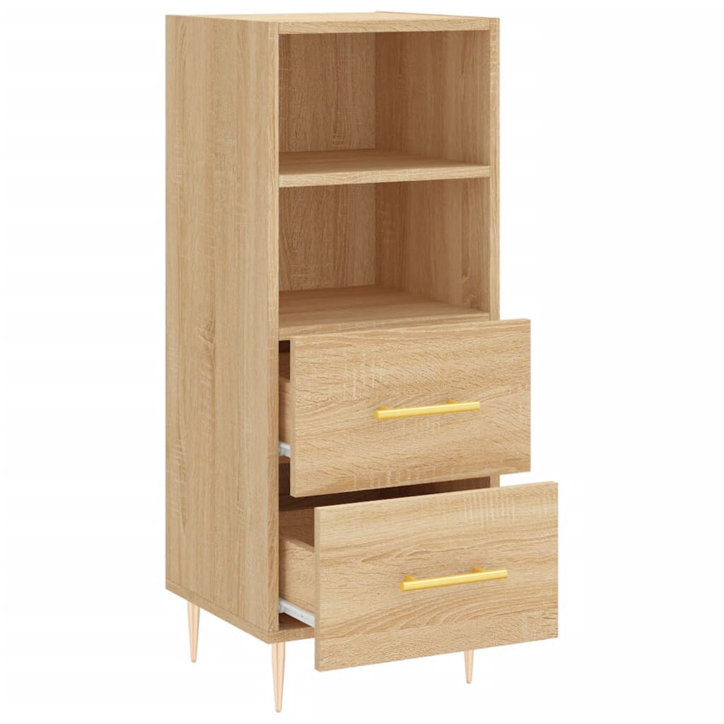 vidaXL Ντουλάπι Sonoma Δρυς 34,5x34x90 εκ. από Επεξεργασμένο Ξύλο