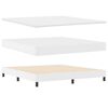 vidaXL Κρεβάτι με Στρώμα με στρώμα Λευκό 180 x 200 cm Τεχνητό δέρμα