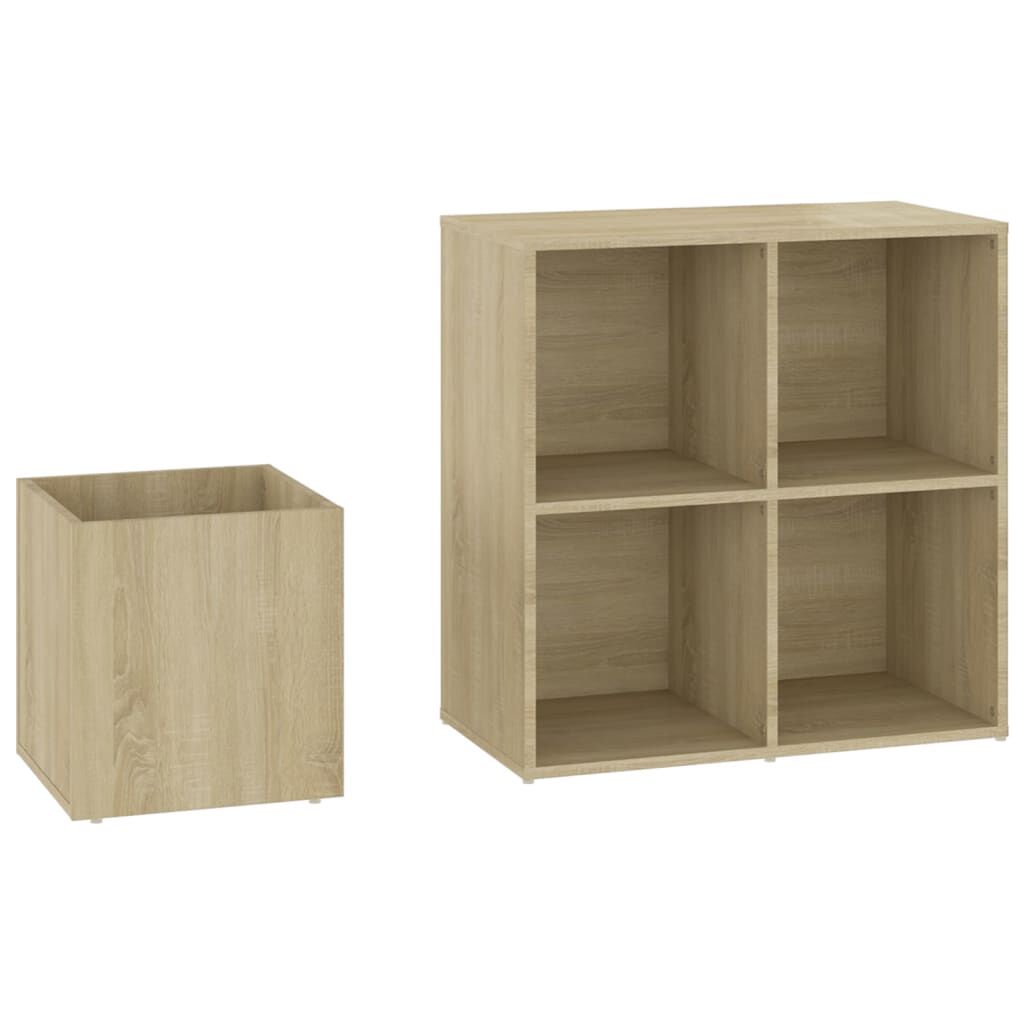 vidaXL Παπουτσοθήκη Χολ Sonoma Δρυς 105 x 35,5 x 70 εκ από Επεξ. Ξύλο