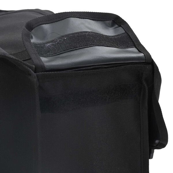 vidaXL Μαύρη Διπλή Τσάντα Ποδηλάτου 48 L