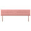 vidaXL Κεφαλάρια Κρεβατιού 2 τεμ. Ροζ 80 x 5 x 78/88 εκ. Βελούδινο