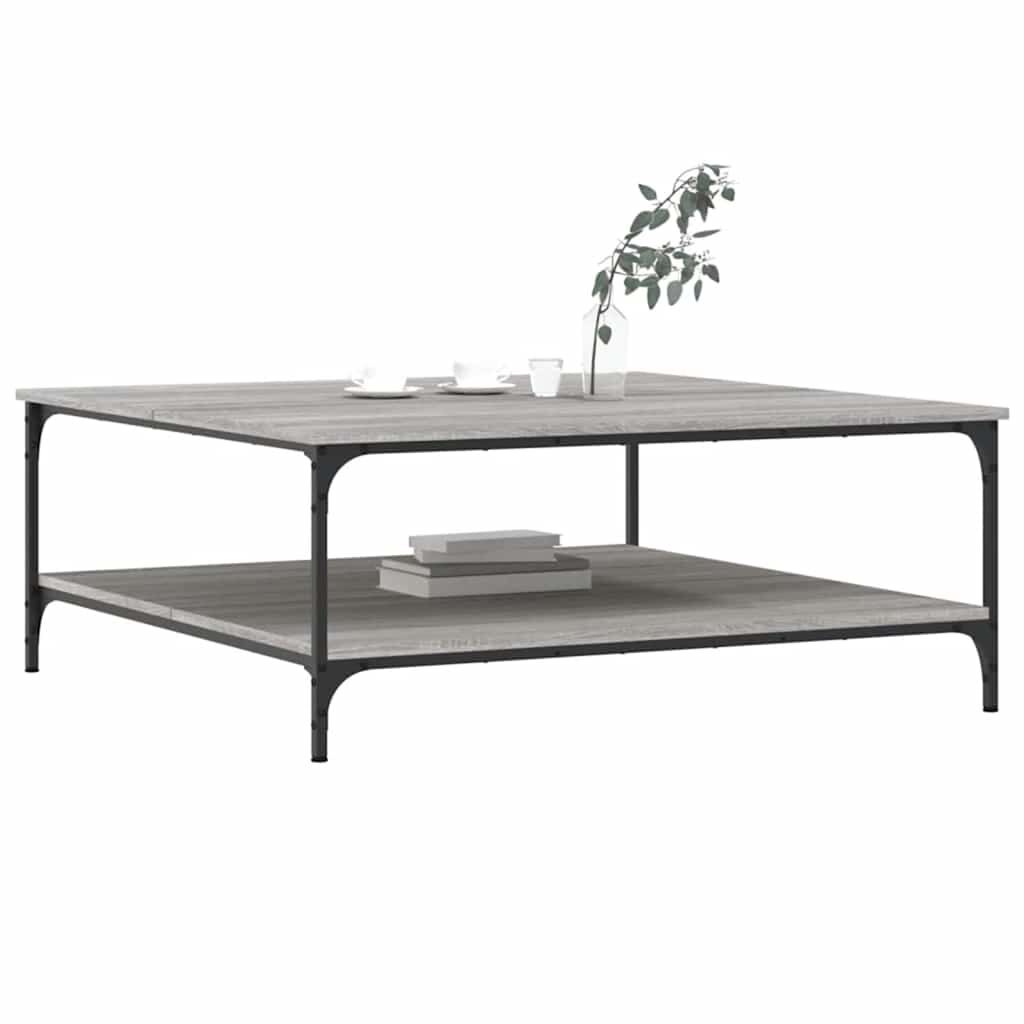 vidaXL Τραπεζάκι Σαλονιού Γκρι Sonoma 100x100x40 εκ Επεξεργασμένο Ξύλο