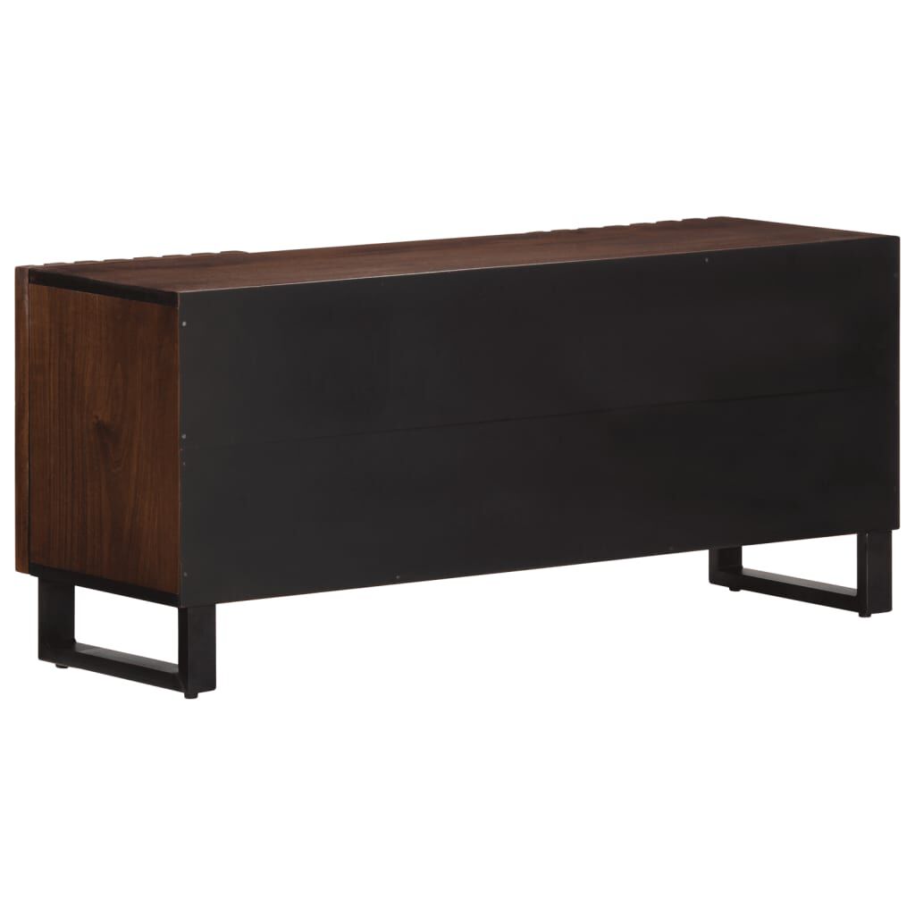 vidaXL Έπιπλο Τηλεόρασης Καφέ 100x34x46 εκ. Μασίφ Ξύλο Μάνγκο