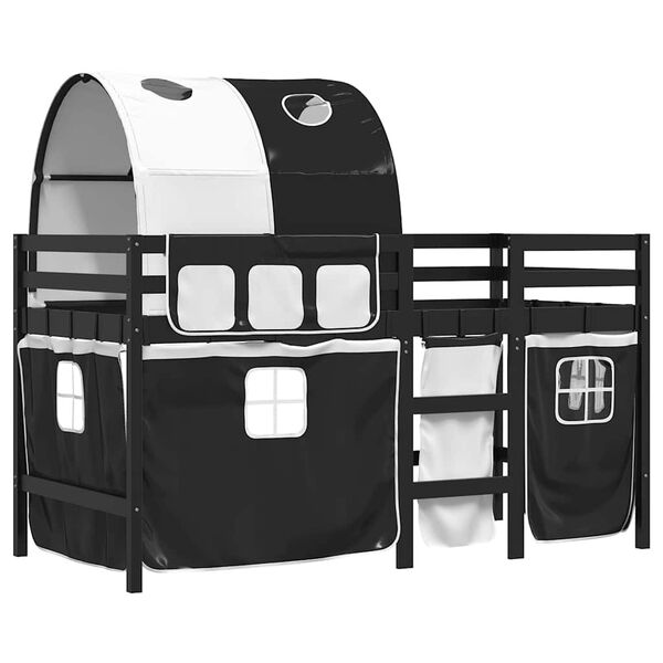 vidaXL &Upsilon;&pi;&epsilon;&rho;&upsilon;&psi;. &Kappa;&rho;&epsilon;&beta;ά&tau;&iota; &mu;&epsilon; &Tau;&omicron;ύ&nu;&epsilon;&lambda; &Lambda;&epsilon;&upsilon;&kappa;ό/&Mu;&alpha;ύ&rho;&omicron; 90 x 190 &epsilon;&kappa;. &Mu;&alpha;&sigma;ί&phi; &Pi;&epsilon;ύ&kappa;&omicron;