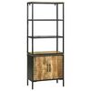 vidaXL Highboard Καφέ 70 x 35 x 180 εκ. Μασίφ ξύλο μάνγκο