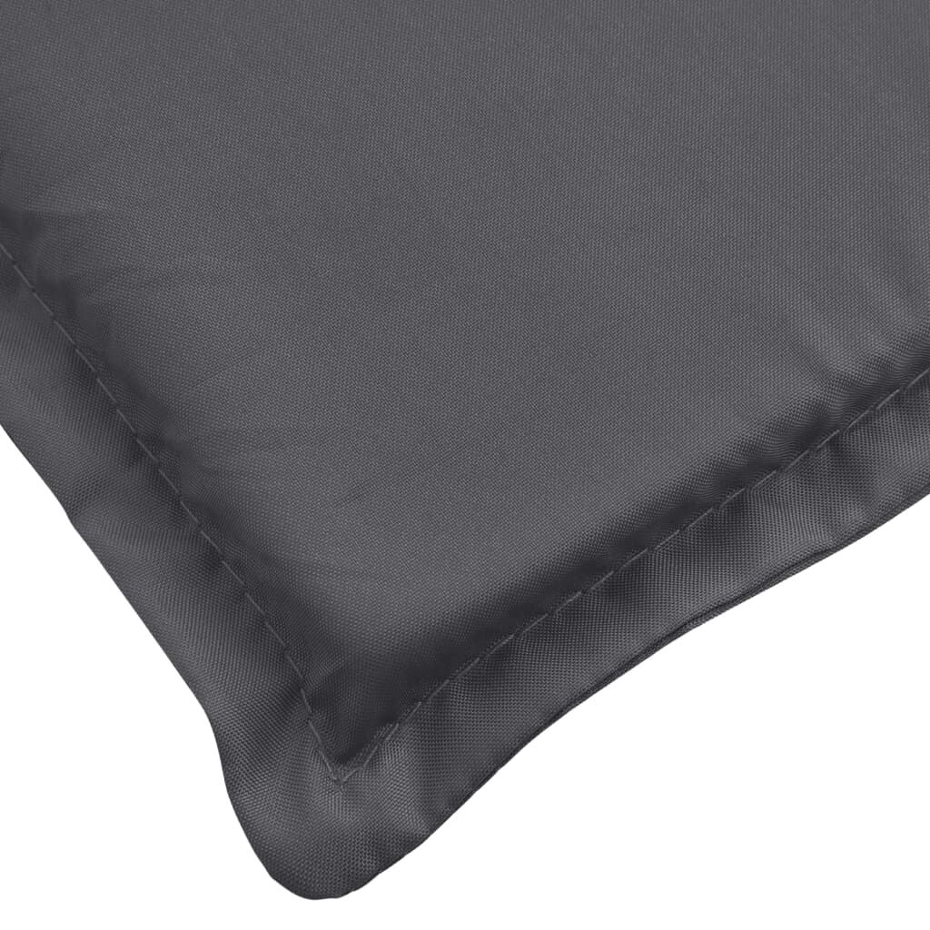 vidaXL Μαξιλάρι Ξαπλώστρας Ανθρακί 200 x 60 x 3 εκ. από Ύφασμα Oxford