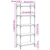 vidaXL Βιβλιοθήκη 5 Επιπέδων Sonoma Δρυς 60x30x154 εκ. Επεξεργ. Ξύλο