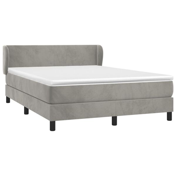 vidaXL &Kappa;&rho;&epsilon;&beta;ά&tau;&iota; Boxspring &mu;&epsilon; &Sigma;&tau;&rho;ώ&mu;&alpha; &Alpha;&nu;&omicron;&iota;&chi;&tau;ό &Gamma;&kappa;&rho;&iota; 140x200 &epsilon;&kappa;. &Beta;&epsilon;&lambda;&omicron;ύ&delta;&iota;&nu;&omicron;