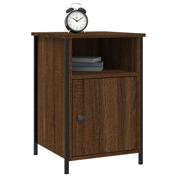 vidaXL Κομοδίνο Καφέ Δρυ 40 x 42 x 60 εκ. από Επεξεργασμένο Ξύλο