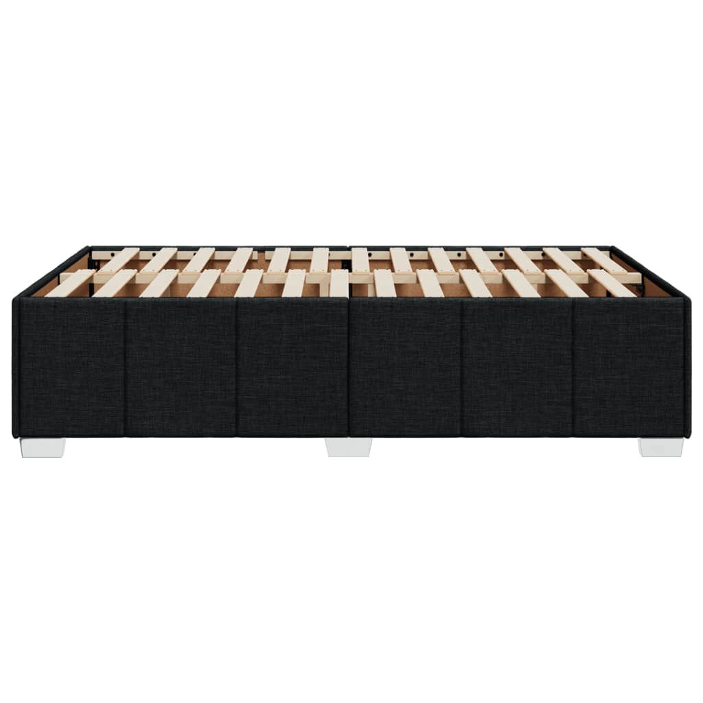 vidaXL Πλαίσιο Κρεβατιού χωρίς στρώμα Μαύρο 120x190 εκ. Υφασμάτινο