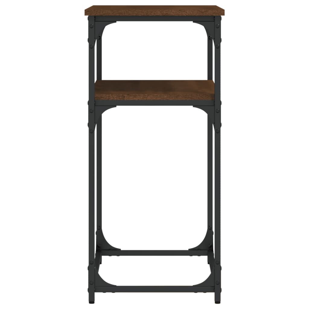vidaXL Τραπέζι Κονσόλα Καφέ Δρυς 75x35,5x75 εκ. Επεξεργασμένο Ξύλο