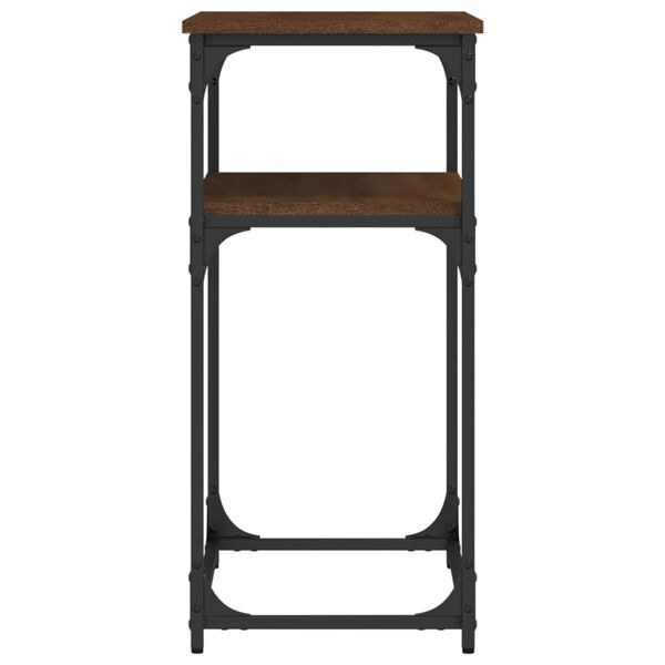 vidaXL Τραπέζι Κονσόλα Καφέ Δρυς 75x35,5x75 εκ. Επεξεργασμένο Ξύλο