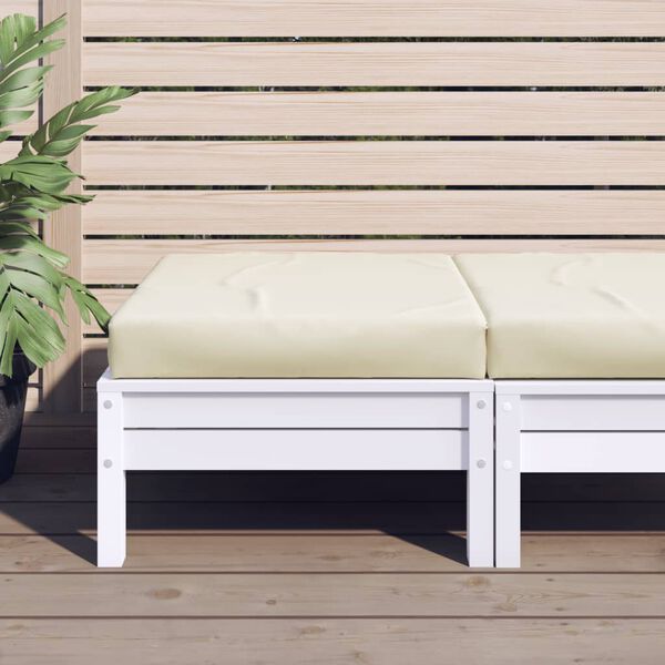 vidaXL Μαξιλάρι Παλέτας Κρεμ 60 x 60 x 6 εκ. Ύφασμα Oxford