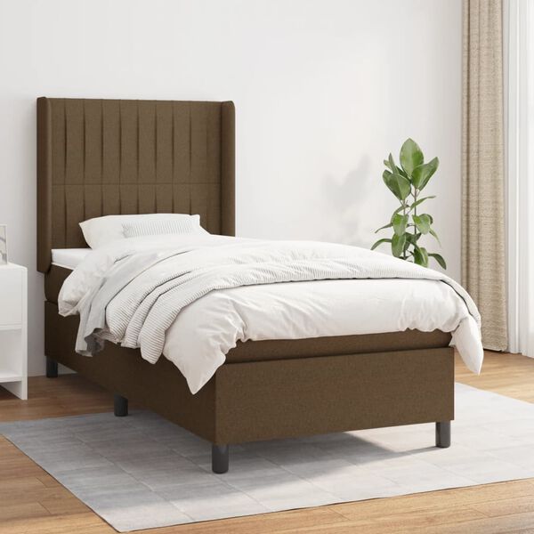 vidaXL &Kappa;&rho;&epsilon;&beta;ά&tau;&iota; Boxspring &mu;&epsilon; &Sigma;&tau;&rho;ώ&mu;&alpha; &Sigma;&kappa;&omicron;ύ&rho;&omicron; &Kappa;&alpha;&phi;έ 100x200 &epsilon;&kappa;. &Upsilon;&phi;&alpha;&sigma;&mu;ά&tau;&iota;&nu;&omicron;