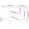 vidaXL Τραπεζάκι Σαλονιού Καπνιστή Δρυς 55x55x43 εκ. Επεξεργ. Ξύλο