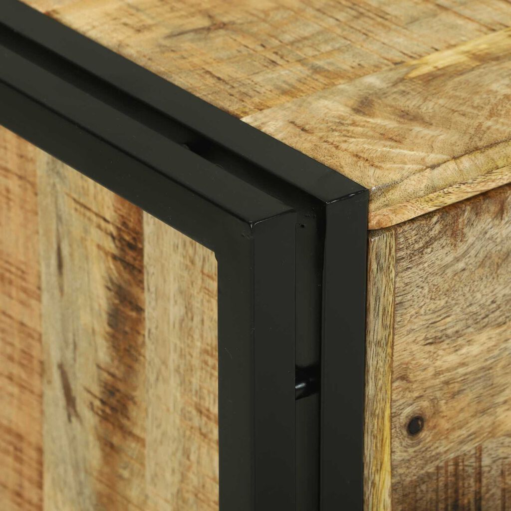 vidaXL Τραπέζι καφέ 90x50x38 εκ. από Μασίφ Ξύλο Μάνγκο