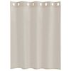 vidaXL Κουρτίνες με κουρτίνες 2 pcs Άμμος 140x140εκ Πολυεστέρας