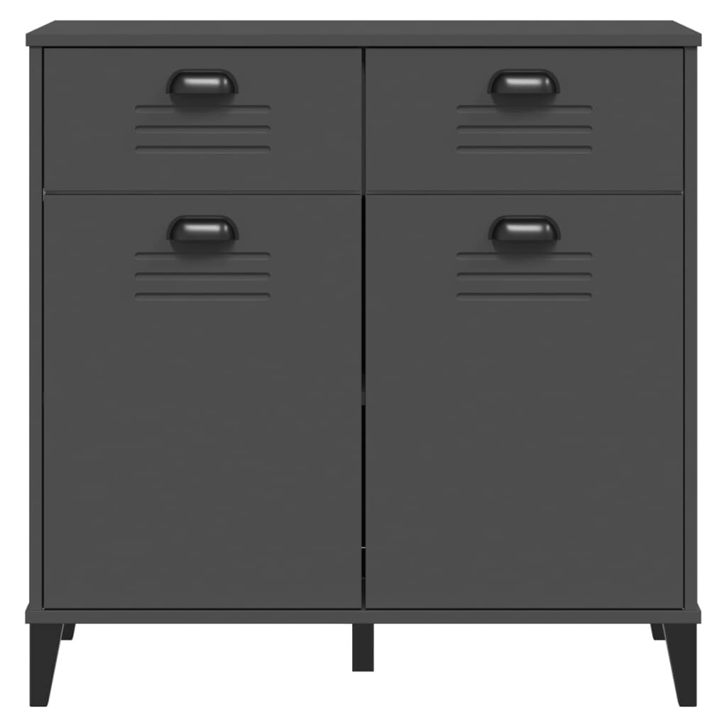 vidaXL Μπουφές VIKEN Ανθρακί Γκρι 80x40x80 εκ. από Επεξεργασμένο Ξύλο