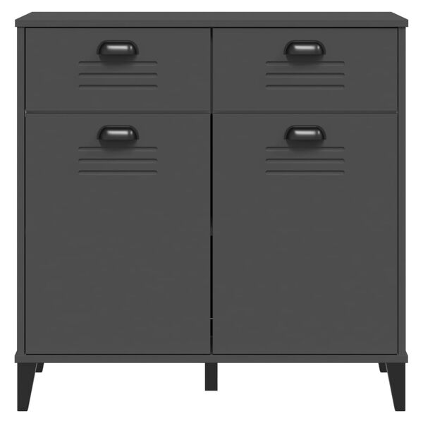 vidaXL Μπουφές VIKEN Ανθρακί Γκρι 80x40x80 εκ. από Επεξεργασμένο Ξύλο