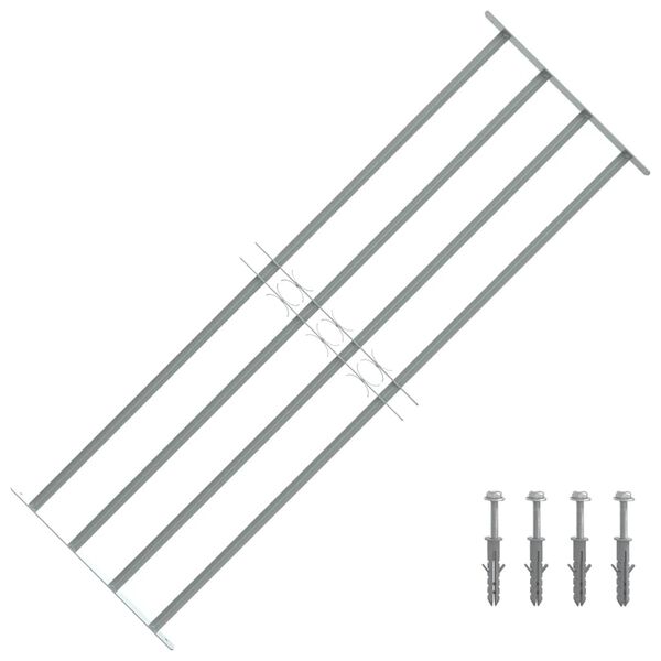 Κάγκελα Παραθύρων Ασφαλείας Ρυθμιζόμενα με 4 Μπάρες 1000-1500 χιλ.