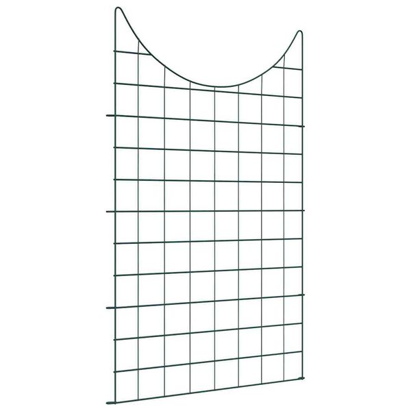 vidaXL Σετ φράχτη για λιμνούλες 8 pcs Πράσινο 50 x 80 cm Ατσάλι