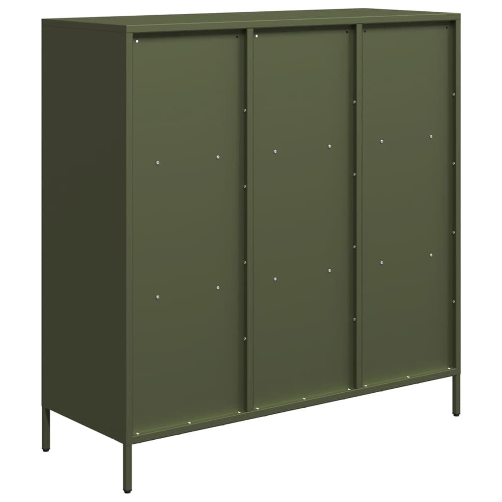 vidaXL Ραφιέρα Πράσινο Λαδί 101,5x39x103,5 εκ. από Ατσάλι