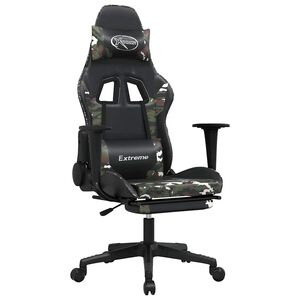vidaXL &Kappa;&alpha;&rho;έ&kappa;&lambda;&alpha; Gaming &Mu;&alpha;&sigma;ά&zeta; &Upsilon;&pi;&omicron;&pi;ό&delta;&iota;&omicron; &Mu;&alpha;ύ&rho;&omicron;&sigmaf; &Pi;&alpha;&rho;&alpha;&lambda;&lambda;&alpha;&gamma;ή &Sigma;&upsilon;&nu;&theta;&epsilon;&tau;&iota;&kappa;ό &Delta;έ&rho;&mu;&alpha;