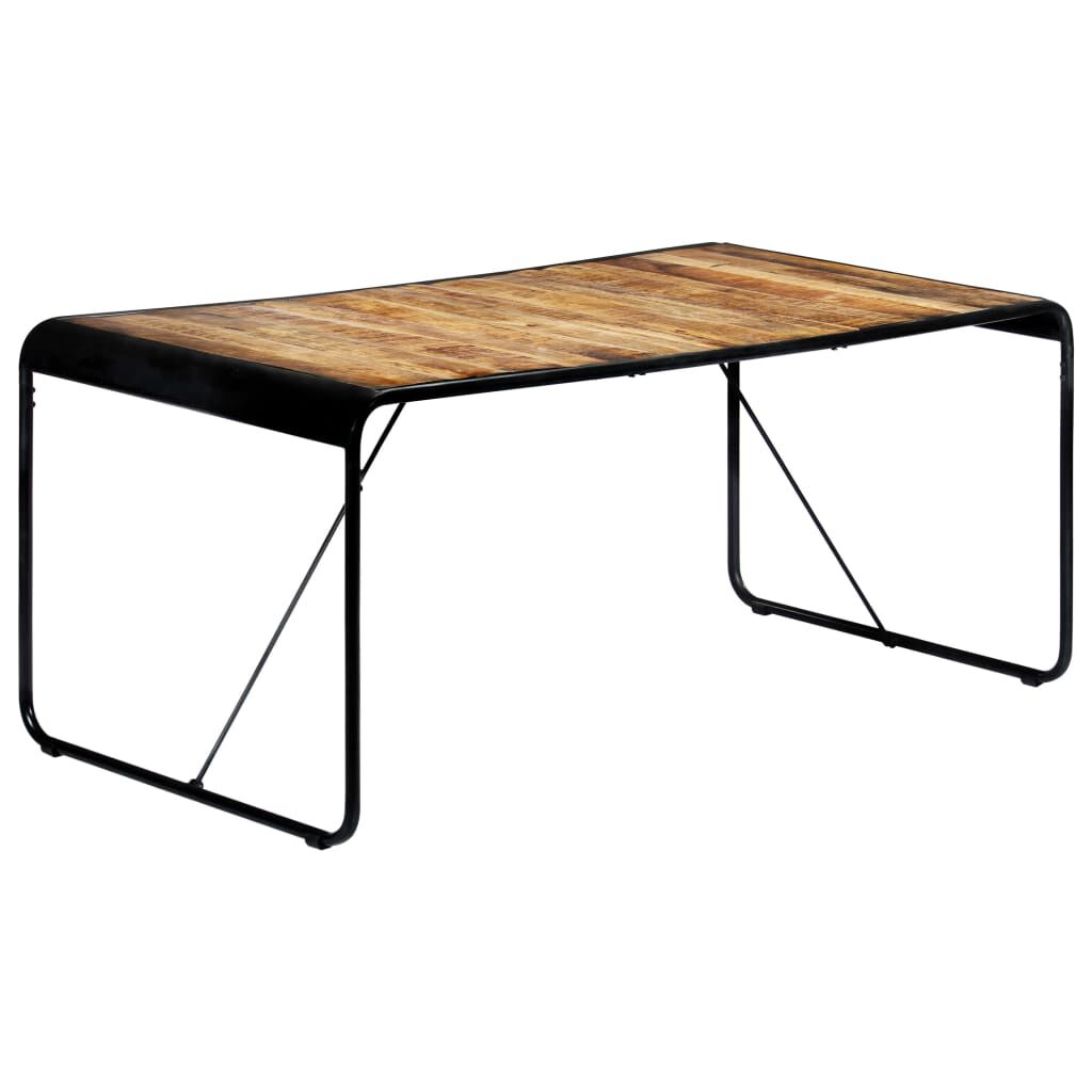 vidaXL Τραπεζαρία 180 x 90 x 76 εκ. από Μασίφ Ακατέργαστο Ξύλο Μάνγκο