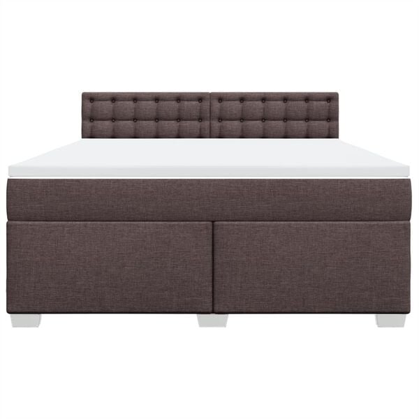 vidaXL &Kappa;&rho;&epsilon;&beta;ά&tau;&iota; Boxspring &mu;&epsilon; &Sigma;&tau;&rho;ώ&mu;&alpha; &Sigma;&kappa;&omicron;ύ&rho;&omicron; &Kappa;&alpha;&phi;έ 180x200 &epsilon;&kappa; &Upsilon;&phi;&alpha;&sigma;&mu;ά&tau;&iota;&nu;&omicron;