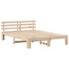 vidaXL Σκελετός Κρεβατιού Καφέ 150 x 200 cm Μασίφ ξύλο πεύκου