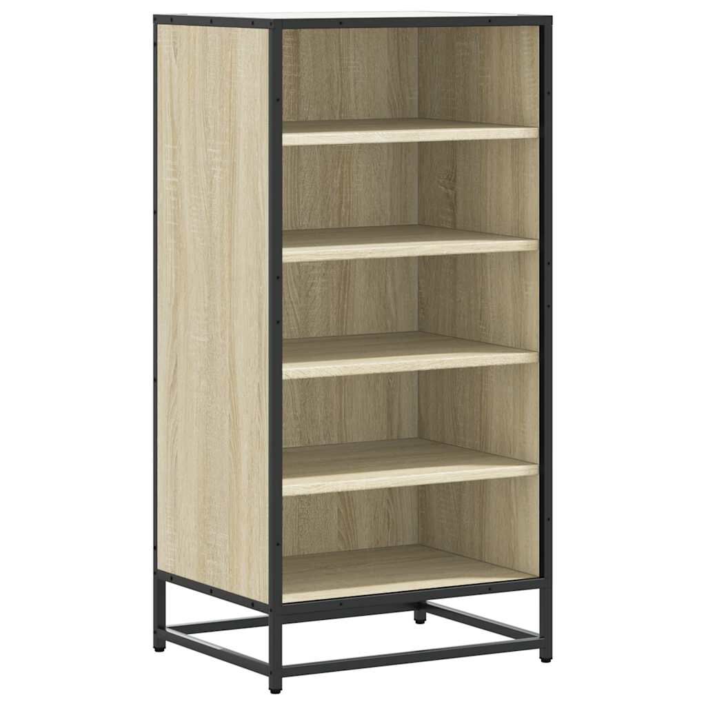 vidaXL Παπουτσοθήκη Sonoma Δρυς 48x38x97,5 εκ. από Επεξεργασμένο Ξύλο