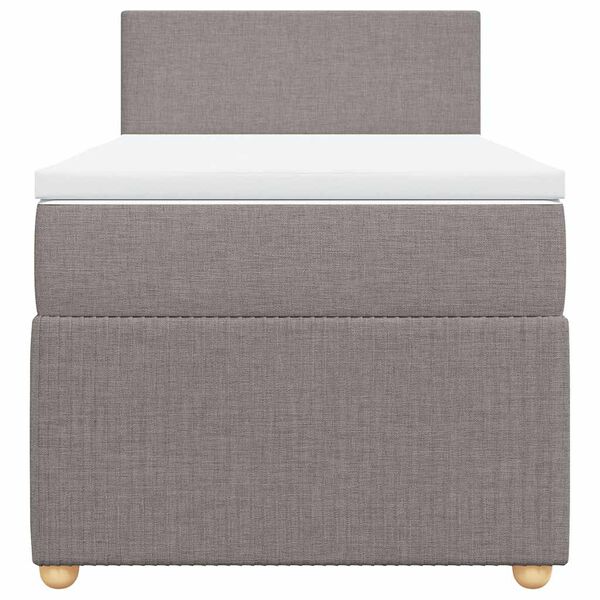 vidaXL &Kappa;&rho;&epsilon;&beta;ά&tau;&iota; Boxspring &mu;&epsilon; &Sigma;&tau;&rho;ώ&mu;&alpha; Taupe 80x200 &epsilon;&kappa;. &Upsilon;&phi;&alpha;&sigma;&mu;ά&tau;&iota;&nu;&omicron;