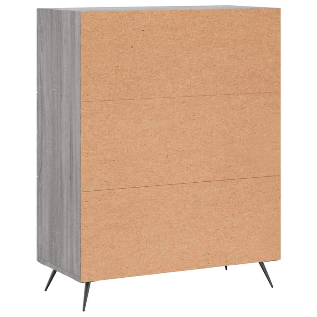 vidaXL Ντουλάπι Γκρι Sonoma 69,5 x 34 x 90 εκ. από Επεξεργασμένο Ξύλο