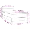 vidaXL &Kappa;&rho;&epsilon;&beta;ά&tau;&iota; Boxspring &mu;&epsilon; &Sigma;&tau;&rho;ώ&mu;&alpha; &Mu;&pi;&lambda;&epsilon; 80x200 &epsilon;&kappa;. &Upsilon;&phi;&alpha;&sigma;&mu;ά&tau;&iota;&nu;&omicron;