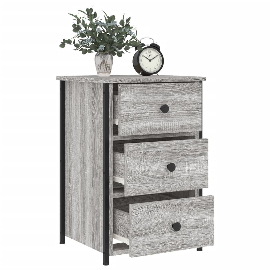 vidaXL Κομοδίνο Γκρι Sonoma 40x36x60 εκ. από Επεξεργασμένο Ξύλο