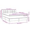 vidaXL Box Spring &kappa;&rho;&epsilon;&beta;ά&tau;&iota; &mu;&epsilon; &sigma;&tau;&rho;ώ&mu;&alpha; &rho;&omicron;&zeta; 140x220 cm &Beta;&epsilon;&lambda;&omicron;ύ&delta;&iota;&nu;&omicron;