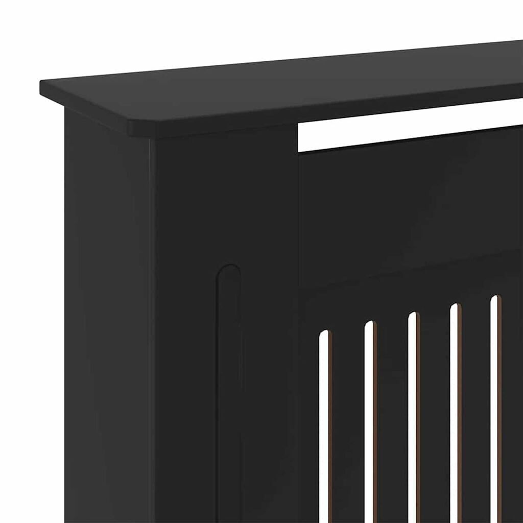 vidaXL Καπάκι Καλοριφέρ 2 pcs Μαύρο (142-205) x 20.5 x 81.5 εκ.