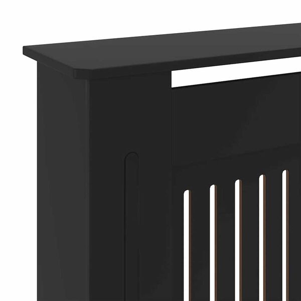 vidaXL Καπάκι Καλοριφέρ 2 pcs Μαύρο (142-205) x 20.5 x 81.5 εκ.