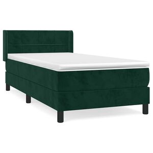 vidaXL &Kappa;&rho;&epsilon;&beta;ά&tau;&iota; Boxspring &mu;&epsilon; &Sigma;&tau;&rho;ώ&mu;&alpha; &Sigma;&kappa;&omicron;ύ&rho;&omicron; &Pi;&rho;ά&sigma;&iota;&nu;&omicron; 100x200&epsilon;&kappa;. &Beta;&epsilon;&lambda;&omicron;ύ&delta;&iota;&nu;&omicron;